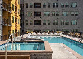 Resort-style swimming pool
